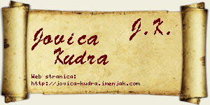 Jovica Kudra vizit kartica